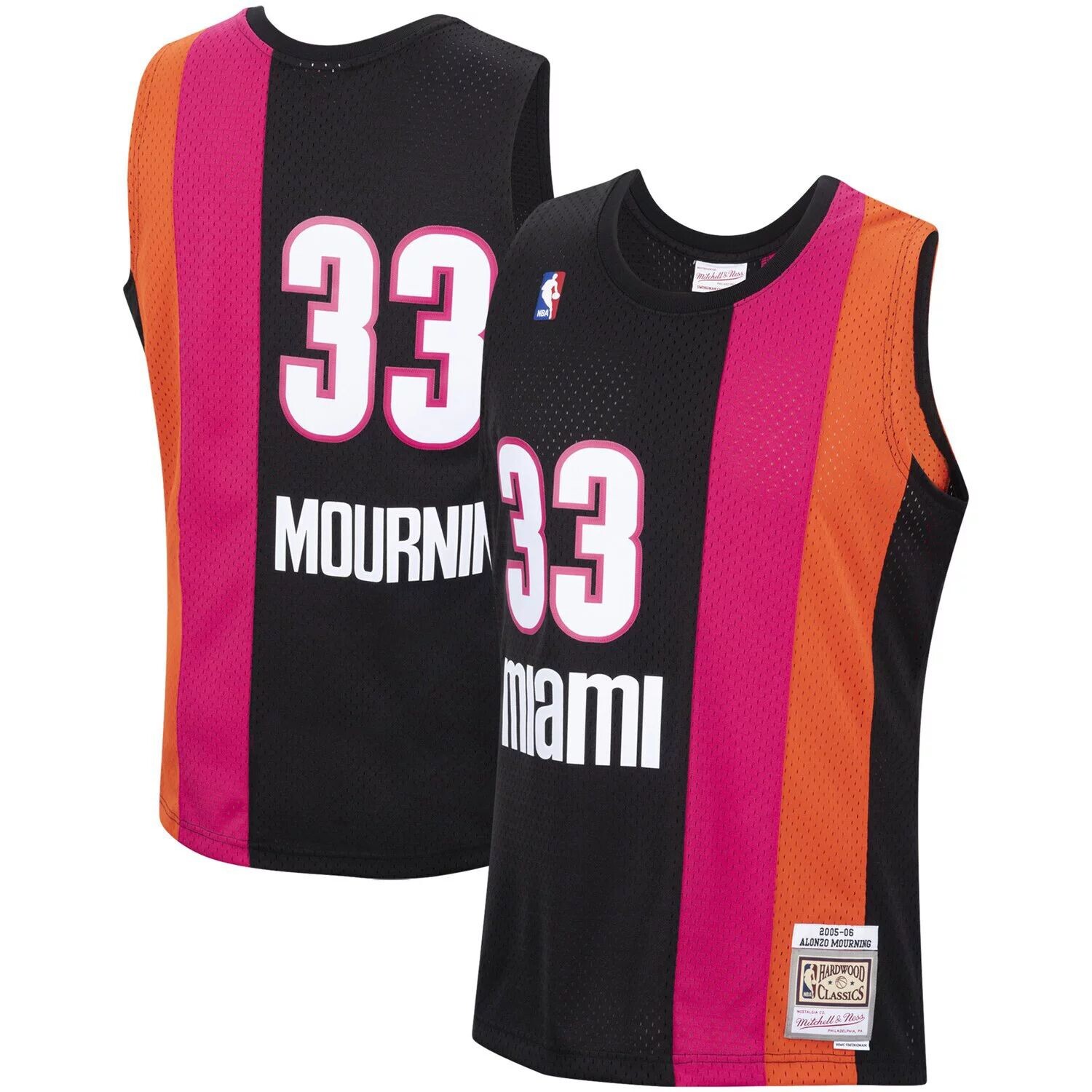 Мужская майка Mitchell & Ness Alonzo Mourning Black Miami Heat 2005-06 Hardwood Classics Swingman
Мужская майка Mitchell & Ness Alonzo Mourning Black Miami Heat 2005-06 Hardwood Classics Swingman