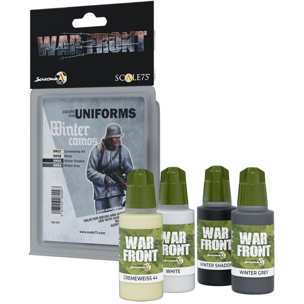 Аксессуары Scale 75 USA War Front Paint Set: Colors for Uniforms - Winter Camo
Аксессуары Scale 75 USA War Front Paint Set: Colors for Uniforms - Winter Camo