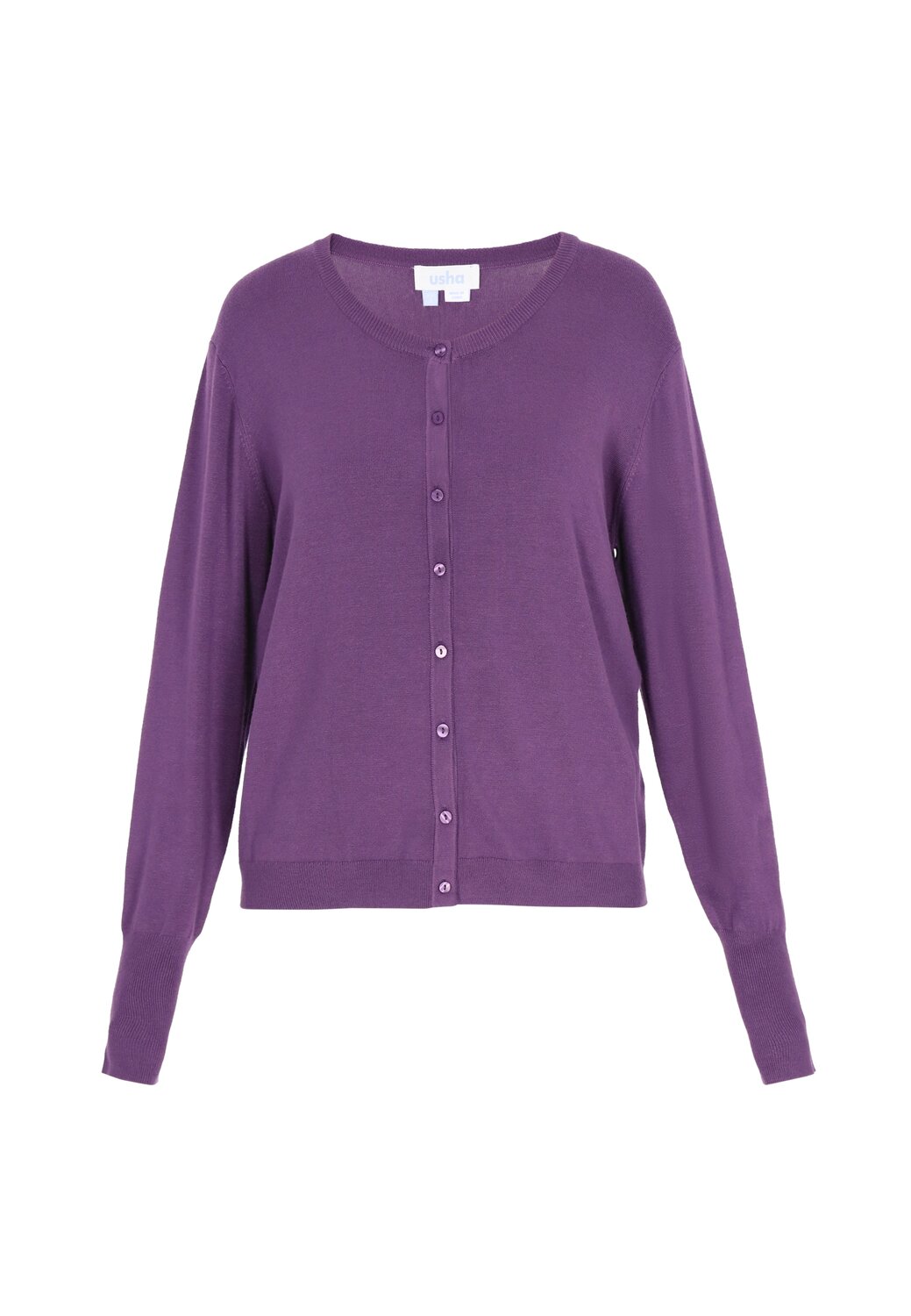Usha BLUE LABEL Трикотажный кардиган в темно-фиолетовом цвете
Usha BLUE LABEL Трикотажный кардиган в темно-фиолетовом цвете