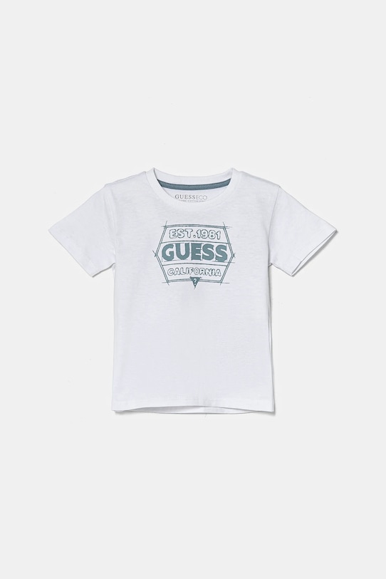 Детская хлопковая футболка Guess, белый
Детская хлопковая футболка Guess, белый