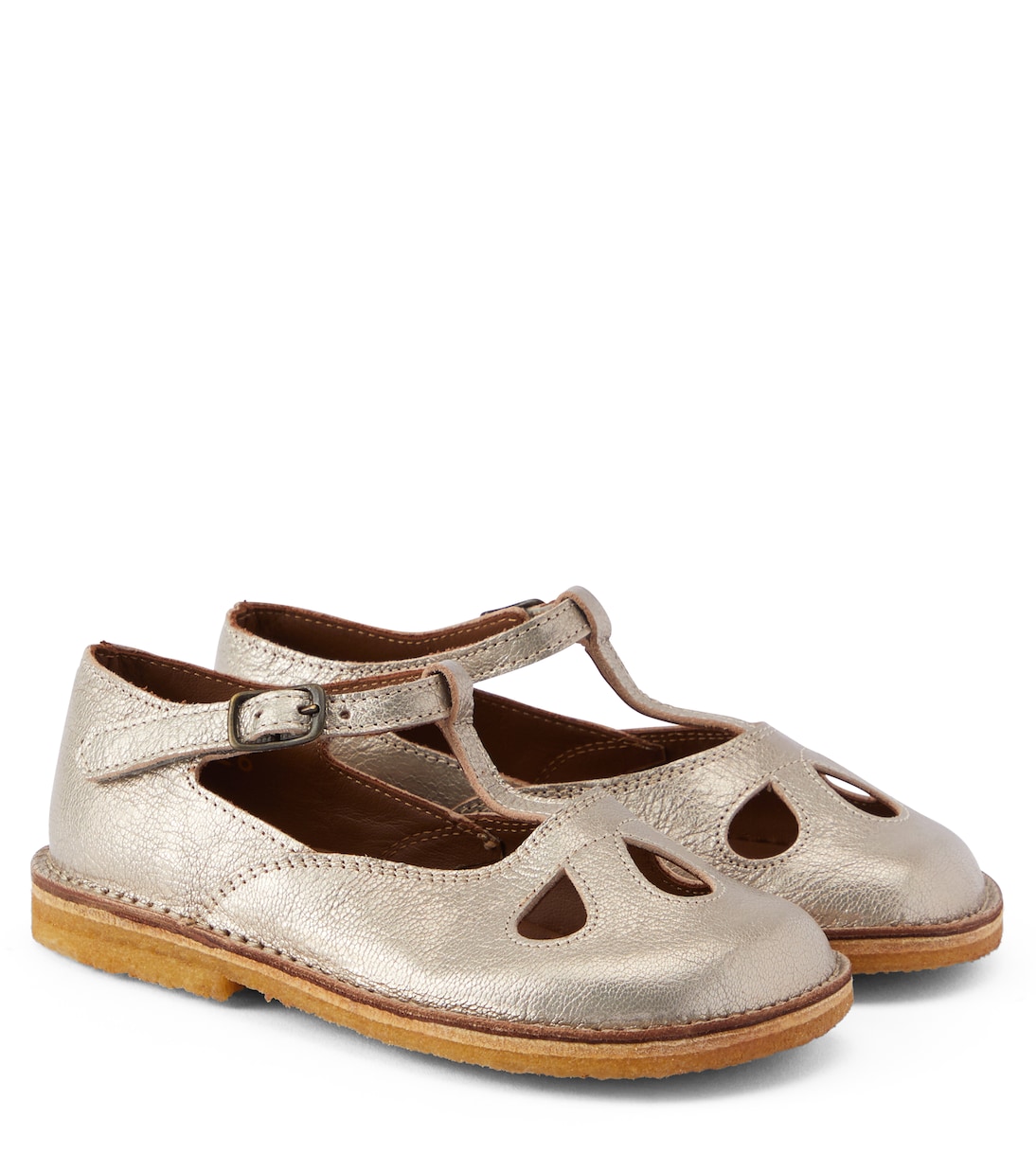 Балетки из металлизированной кожи PèPè, Oro 
Балетки из металлизированной кожи PèPè, Oro