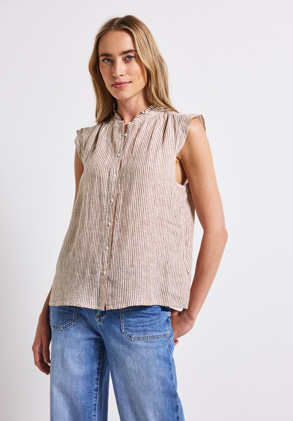 Блузка на пуговицах Street One, светло-серый
Блузка на пуговицах Street One, светло-серый