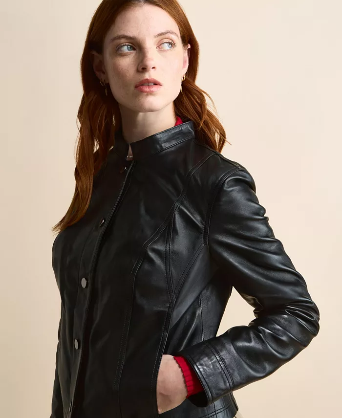 Женская кожаная куртка-бомбер Furniq UK, черный
Женская кожаная куртка-бомбер Furniq UK, черный