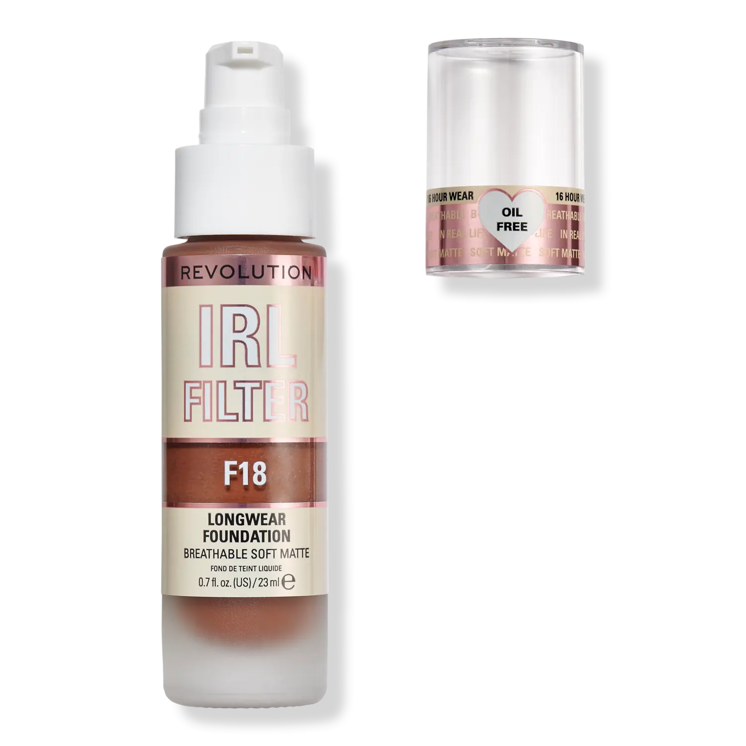 Тональный крем IRL Filter Longwear Foundation Revolution Beauty, F18 (dark skin tones with a warm undertone)
Тональный крем IRL Filter Longwear Foundation Revolution Beauty, F18 (dark skin tones with a warm undertone)