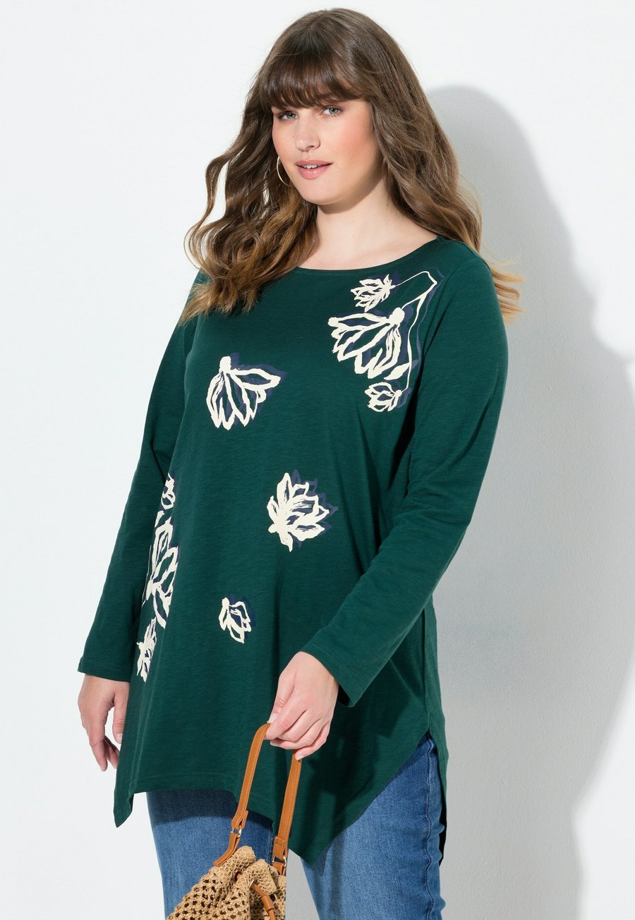Топ Ulla Popken Long sleeved top, Emerald Green/Green
Топ Ulla Popken Long sleeved top, Emerald Green/Green