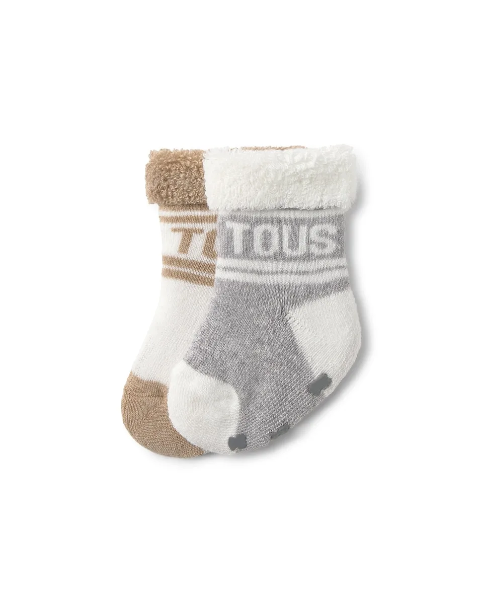 Набор из 2 детских носков с логотипом TOUS и полосками Tous, серый
Набор из 2 детских носков с логотипом TOUS и полосками Tous, серый