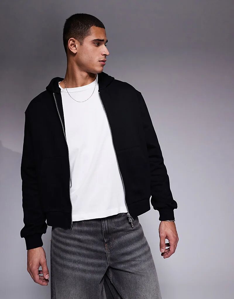 Премиальная плотная свободная толстовка с капюшоном на молнии плотностью 400 г/м² черного цвета ASOS DESIGN
Премиальная плотная свободная толстовка с капюшоном на молнии плотностью 400 г/м² черного цвета ASOS DESIGN