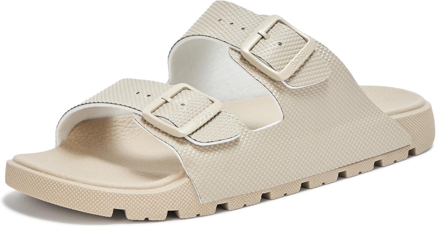 BOSS мужские сандалии с двойными ремешками и структурной резиновой подошвой, Stone Whisper
BOSS мужские сандалии с двойными ремешками и структурной резиновой подошвой, Stone Whisper