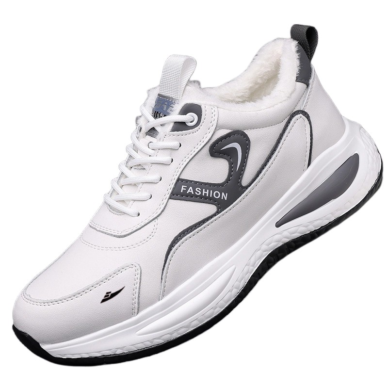 Нескользящие легкие теплые повседневные туфли для мужчин Kuding, White Fleece-Lined
Нескользящие легкие теплые повседневные туфли для мужчин Kuding, White Fleece-Lined