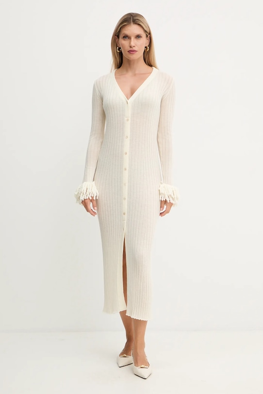 Шерстяное платье Simona Corsellini, бежевый
Шерстяное платье Simona Corsellini, бежевый