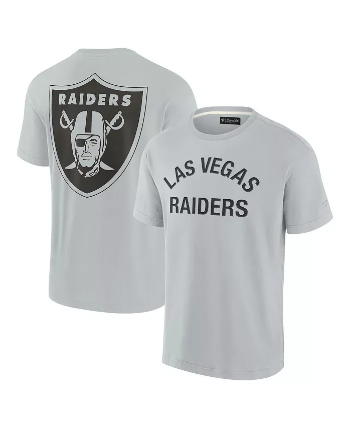 Мужская и женская серая супермягкая футболка с коротким рукавом Las Vegas Raiders Fanatics Signature, Серый, Мужская и женская серая супермягкая футболка с коротким рукавом Las Vegas Raiders Fanatics Signature
Мужская и женская серая супермягкая футболка с коротким рукавом Las Vegas Raiders Fanatics Signature, Серый, Мужская и женская серая супермягкая футболка с коротким рукавом Las Vegas Raiders Fanatics Signature