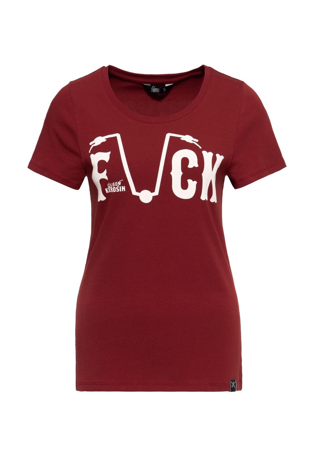 Рубашка с принтом и провокационным ретро-заявлением F*Ck Everything Queen Kerosin, цвет Terra
Рубашка с принтом и провокационным ретро-заявлением F*Ck Everything Queen Kerosin, цвет Terra