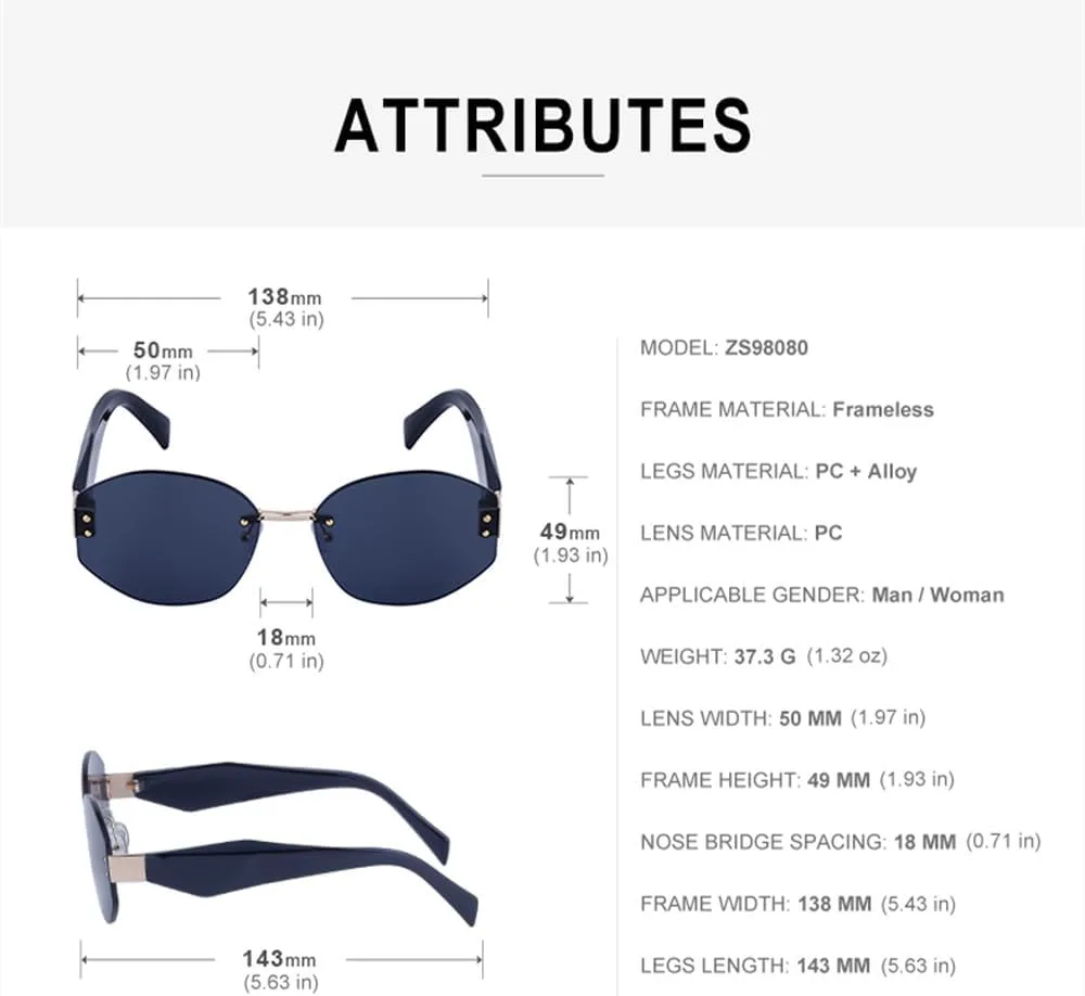 Винтажные солнцезащитные очки без оправы для женщин, роскошные ретро-панк солнцезащитные очки для женщин, защита от УФ-излучения UV400, SUN4145 Generic, C11greengray
Винтажные солнцезащитные очки без оправы для женщин, роскошные ретро-панк солнцезащитные очки для женщин, защита от УФ-излучения UV400, SUN4145 Generic, C11greengray