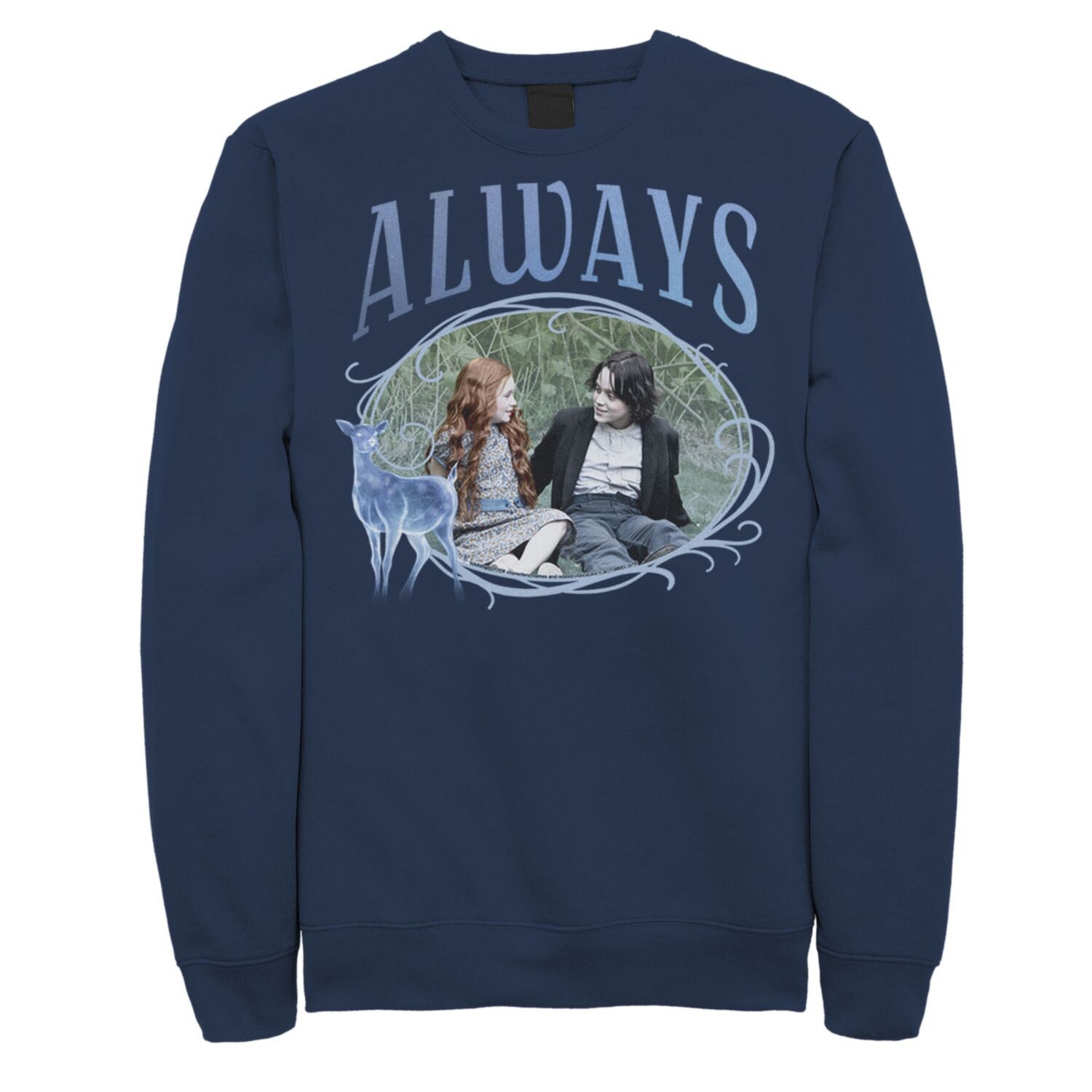 Мужской свитшот с портретом Гарри Поттер Снейп и Лили Always Patronus Licensed Character, синий
Мужской свитшот с портретом Гарри Поттер Снейп и Лили Always Patronus Licensed Character, синий