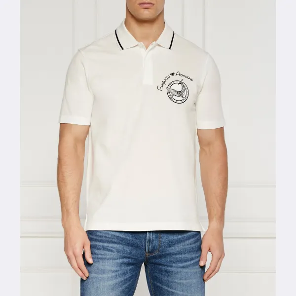 Рубашка поло стандартного кроя Emporio Armani, белый
Рубашка поло стандартного кроя Emporio Armani, белый
