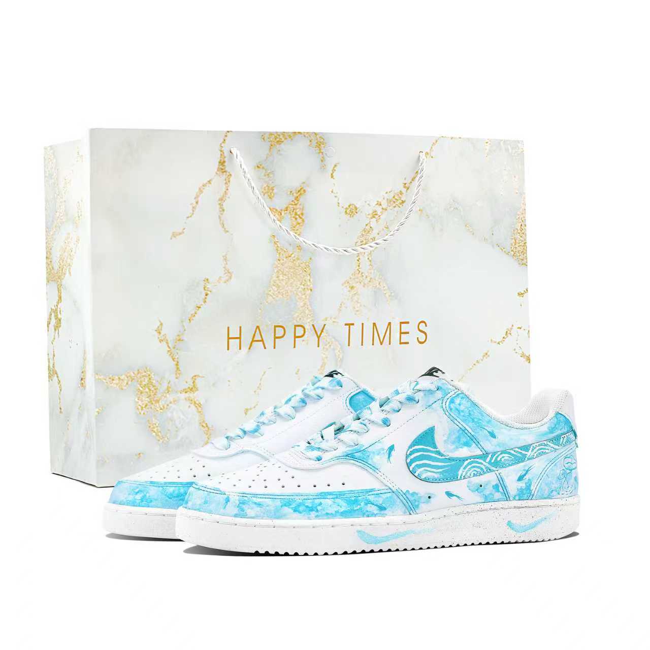 Nike Кроссовки для скейтбординга Court Vision 1 Seaside Spirit Fish Cushioning Low top, унисекс, синий
Nike Кроссовки для скейтбординга Court Vision 1 Seaside Spirit Fish Cushioning Low top, унисекс, синий