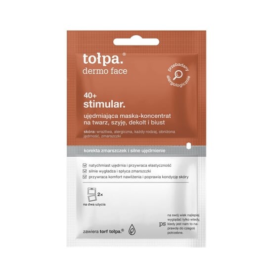 Дермостимулятор для лица 40+, укрепляющая маска-концентрат для лица, шеи, зоны декольте и бюста, 2x6 мл Tołpa
Дермостимулятор для лица 40+, укрепляющая маска-концентрат для лица, шеи, зоны декольте и бюста, 2x6 мл Tołpa