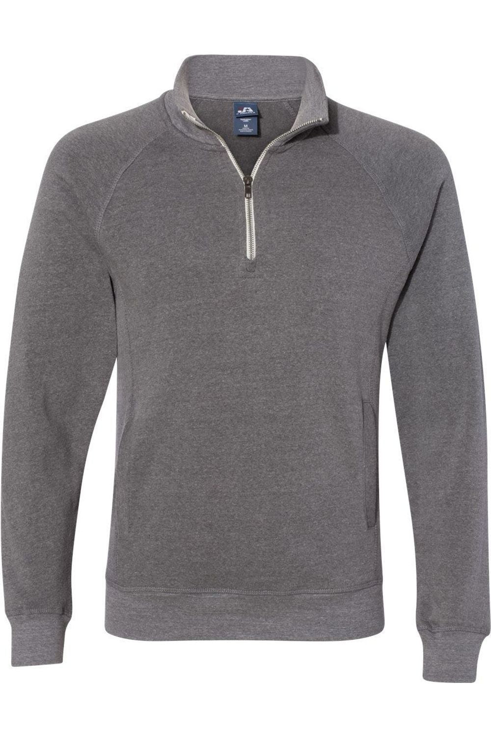 Толстовка J. America Triblend с застежкой-молнией на четверть длины, цвет smoke triblend 
Толстовка J. America Triblend с застежкой-молнией на четверть длины, цвет smoke triblend