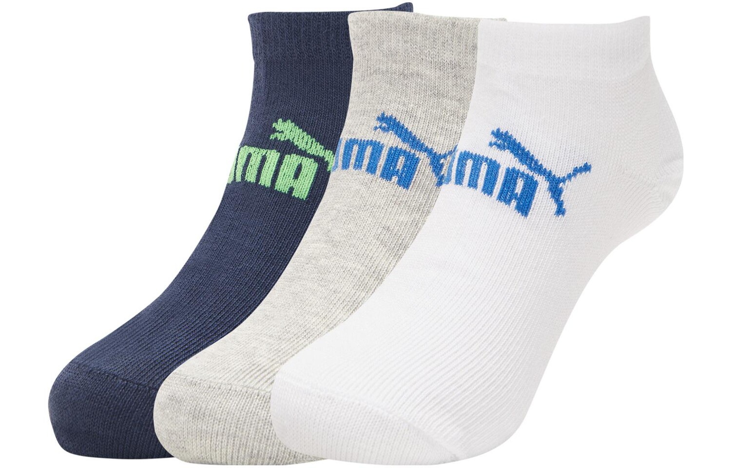 Носки унисекс Puma, цвет 3 pairs (tweed blue + white + gray)
Носки унисекс Puma, цвет 3 pairs (tweed blue + white + gray)