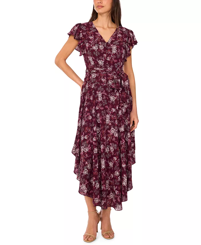 Женское платье макси с V-образным вырезом и рукавами-крылышками Vince Camuto, фиолетовый
Женское платье макси с V-образным вырезом и рукавами-крылышками Vince Camuto, фиолетовый