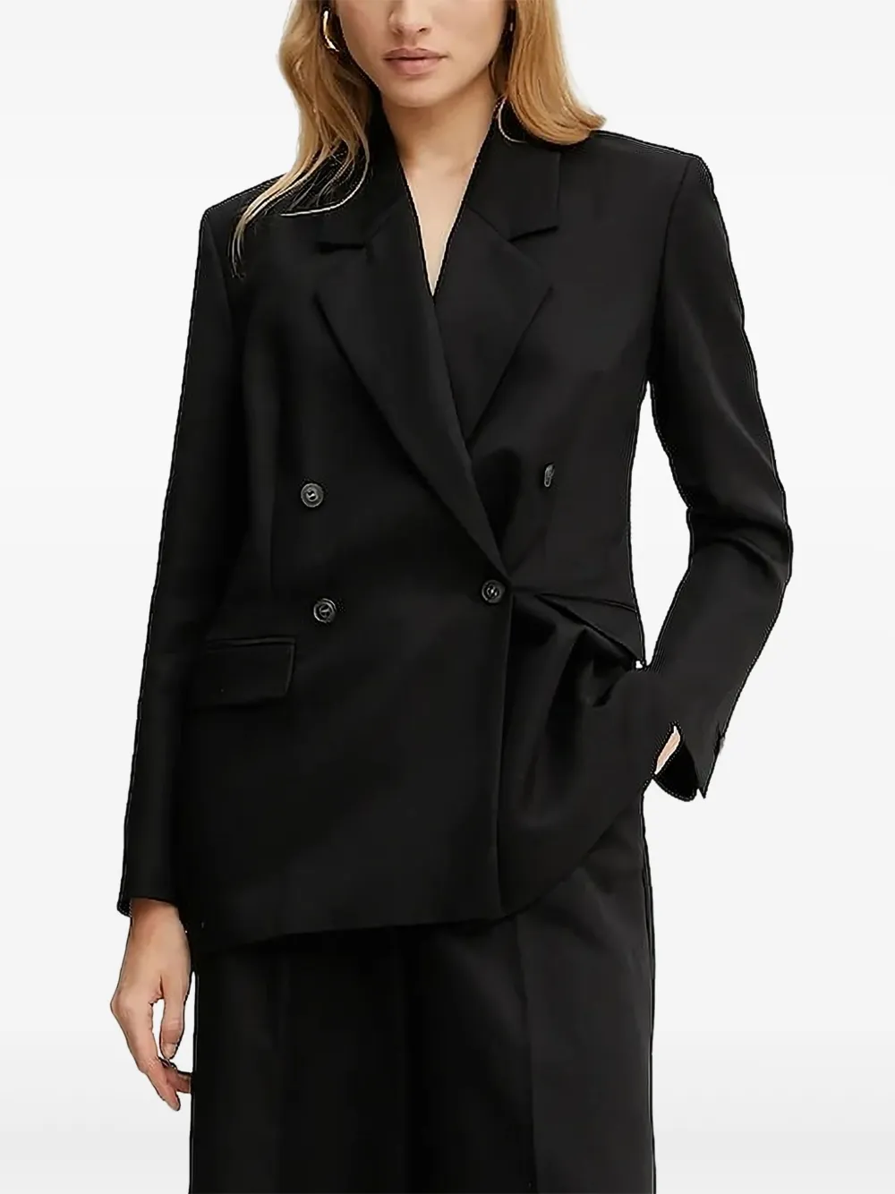 Двубортный пиджак из смесового льна IVY OAK, черный
Двубортный пиджак из смесового льна IVY OAK, черный