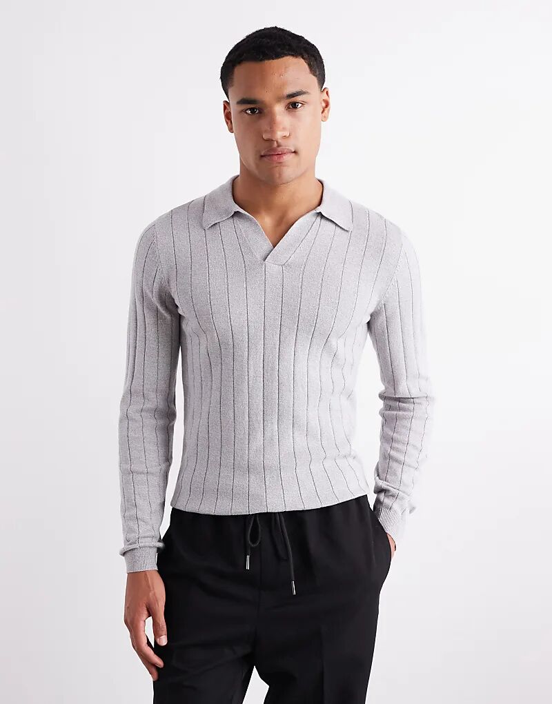 Поло ASOS DESIGN облегающего кроя с длинными рукавами и вырезом на талии, светло-серого меланжевого цвета
Поло ASOS DESIGN облегающего кроя с длинными рукавами и вырезом на талии, светло-серого меланжевого цвета