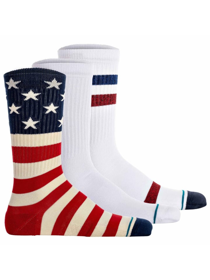 Носки STANCE Socken 3er Pack, цвет Weiß/Blau/Rot
Носки STANCE Socken 3er Pack, цвет Weiß/Blau/Rot