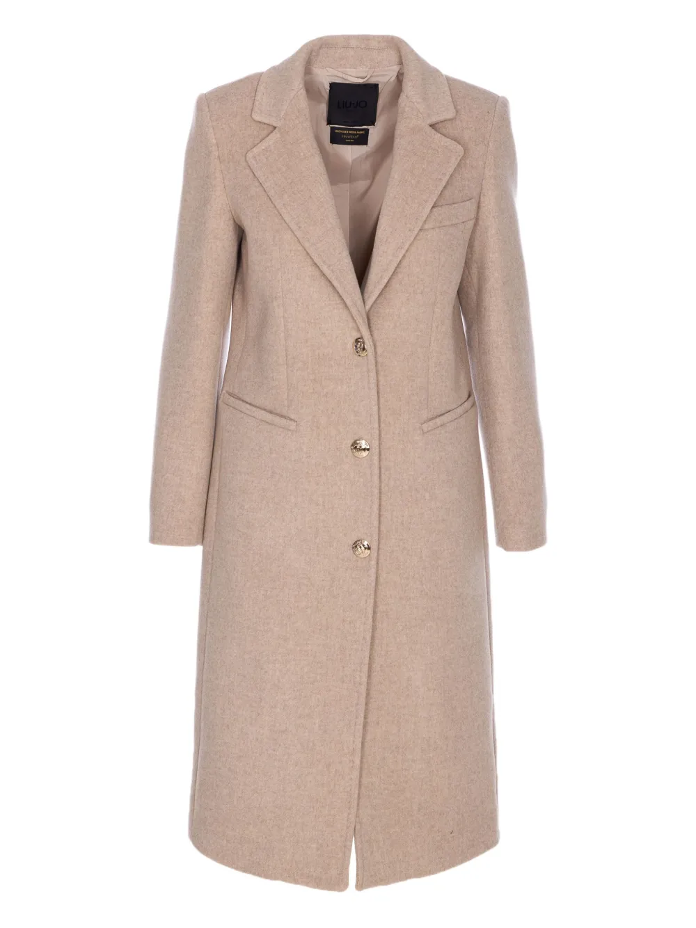 Пальто с V-образным вырезом и пуговицами-логотипами LIU JO
Пальто с V-образным вырезом и пуговицами-логотипами LIU JO