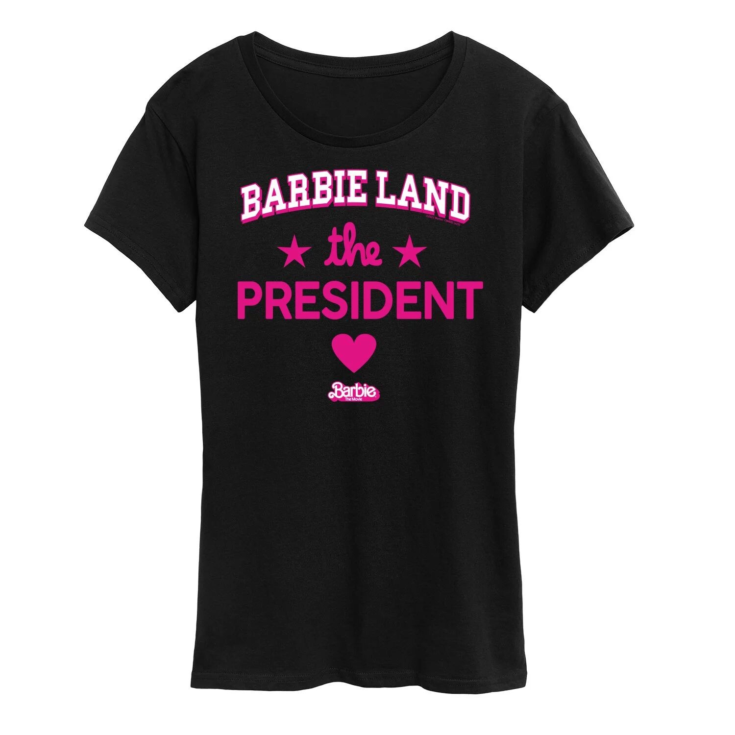 Футболка с рисунком Barbie The Movie Barbie Land President для детей Juniors Barbie, черный
Футболка с рисунком Barbie The Movie Barbie Land President для детей Juniors Barbie, черный