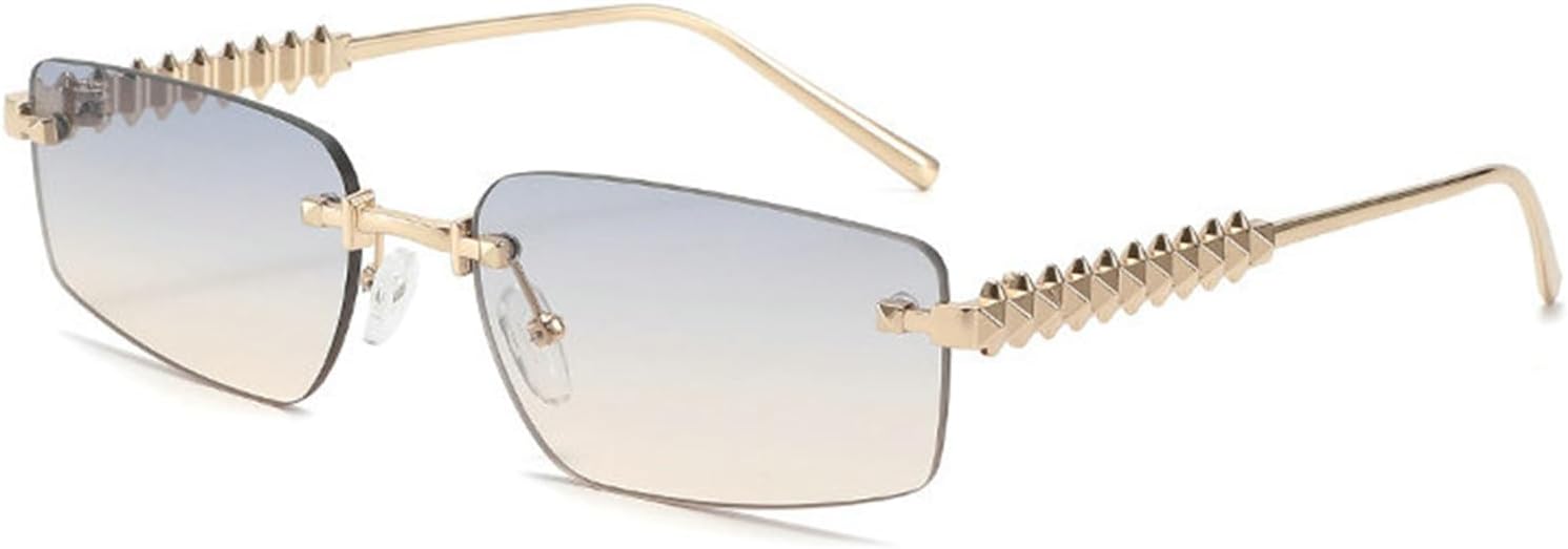 Маленькие стильные прямоугольные солнцезащитные очки без оправы для женщин и мужчин, модные винтажные узкие очки в стиле Y2K, черные, с защитой от УФ-излучения UV400 willochra, C5
Маленькие стильные прямоугольные солнцезащитные очки без оправы для женщин и мужчин, модные винтажные узкие очки в стиле Y2K, черные, с защитой от УФ-излучения UV400 willochra, C5