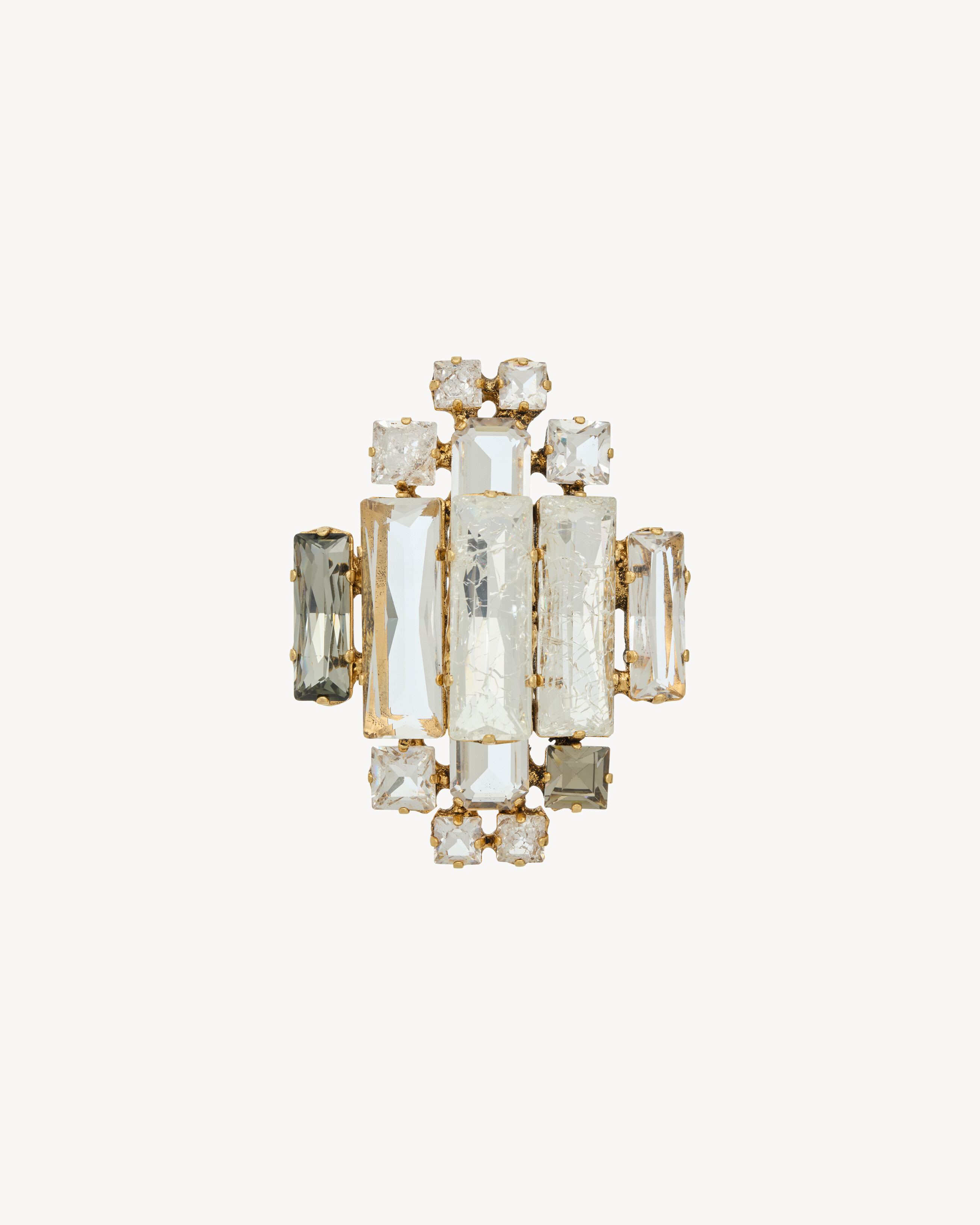 Брошь-медальон из металла с кристаллами Saint Laurent, золото
Брошь-медальон из металла с кристаллами Saint Laurent, золото