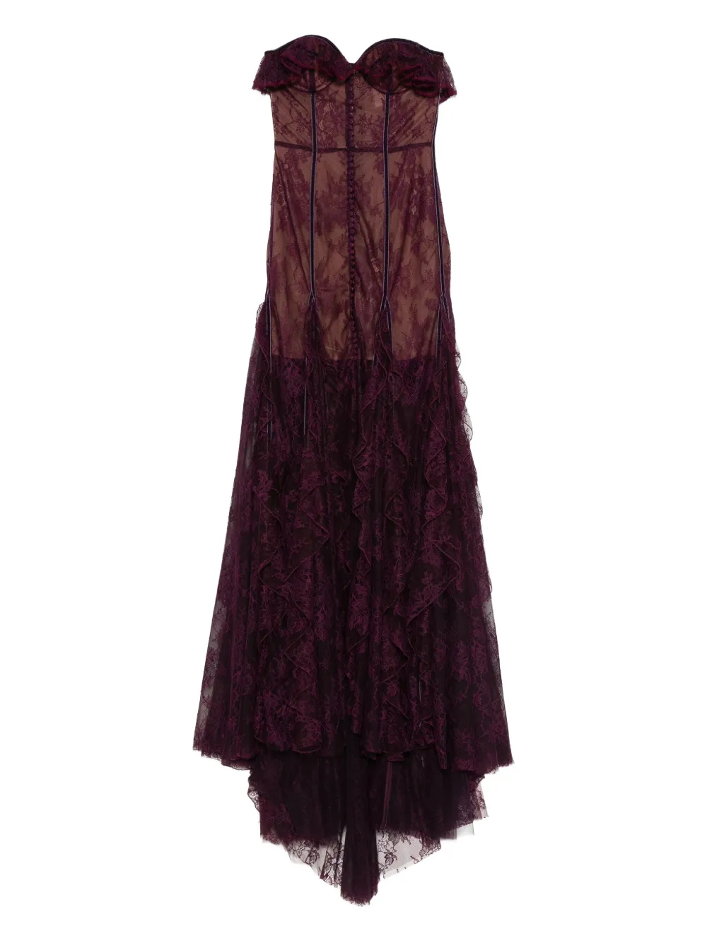 Платье Rosaline с кружевными оборками Costarellos, красный
Платье Rosaline с кружевными оборками Costarellos, красный