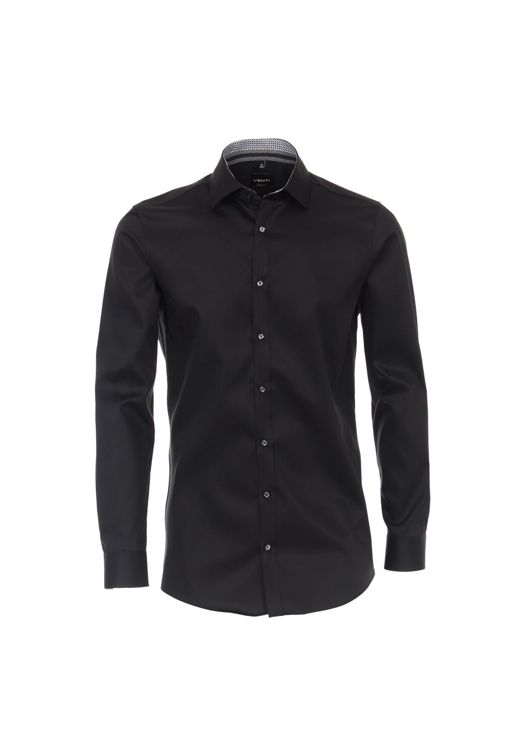 Мужская деловая рубашка однотонного кроя Venti, черный
Мужская деловая рубашка однотонного кроя Venti, черный