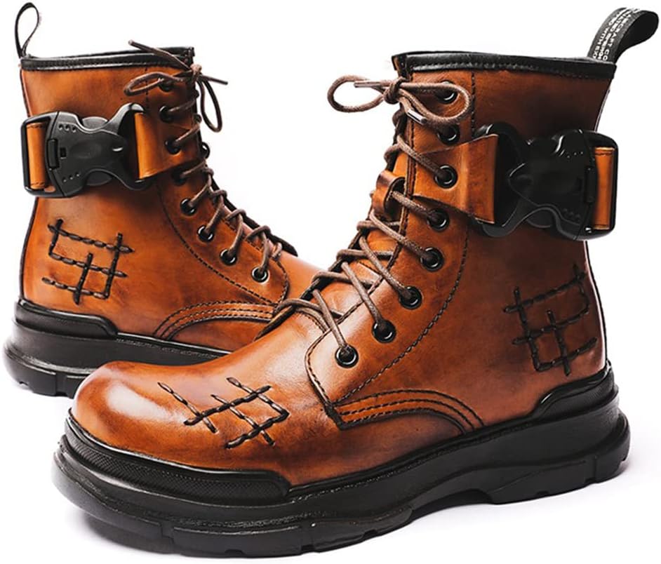 Тактические военные ботинки для боя на открытом воздухе, мужские винтажные кожаные ботинки на шнуровке, водонепроницаемые, стиль панк, походная обувь Hfuhlk, коричневый
Тактические военные ботинки для боя на открытом воздухе, мужские винтажные кожаные ботинки на шнуровке, водонепроницаемые, стиль панк, походная обувь Hfuhlk, коричневый