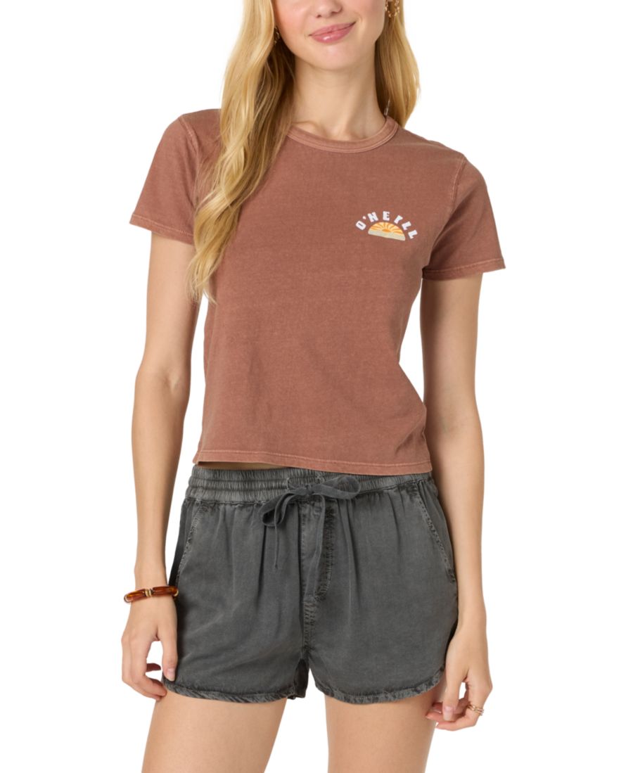 Детская хлопковая футболка с коротким рукавом Sunny Side O'Neill, Carob Brown
Детская хлопковая футболка с коротким рукавом Sunny Side O'Neill, Carob Brown