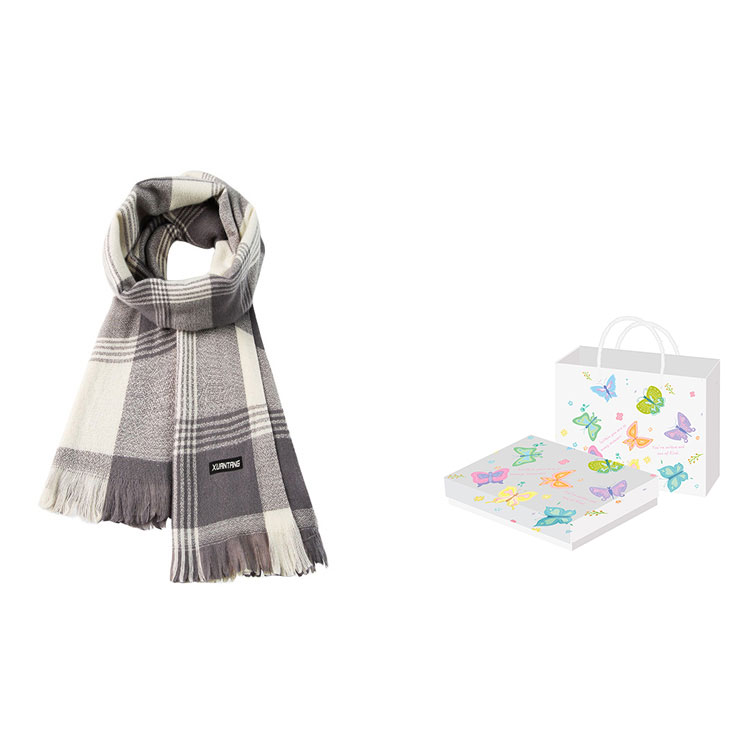 Вязаный шарф унисекс, Gray Butterfly Box
Вязаный шарф унисекс, Gray Butterfly Box