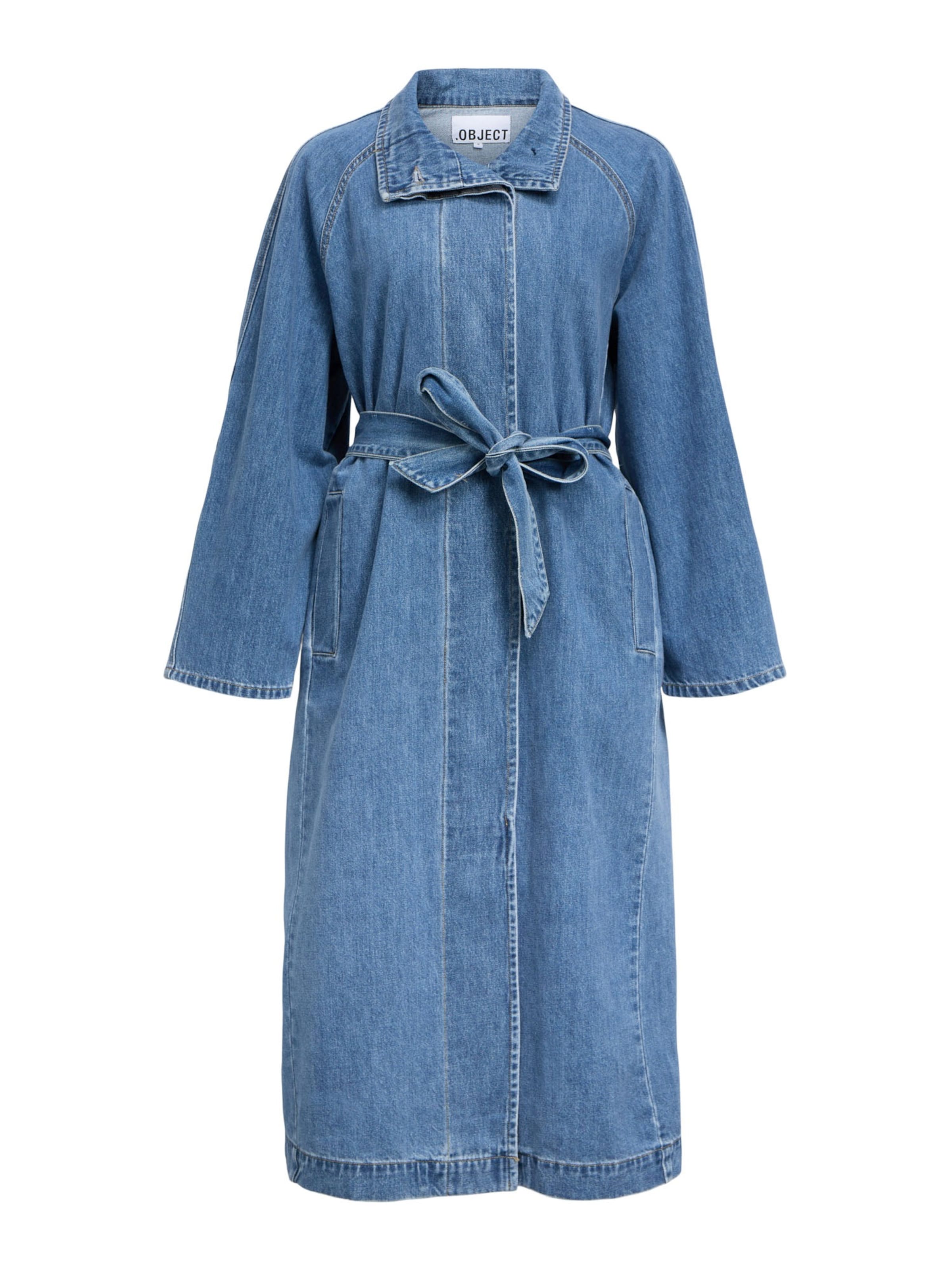 OBJECT Демисезонное пальто 'OBJTRINNA' в синем дениме
OBJECT Демисезонное пальто 'OBJTRINNA' в синем дениме