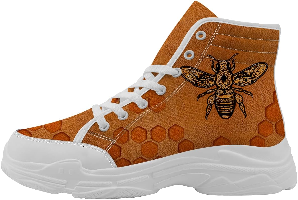 Высокие кеды Bee для женщин и мужчин, на шнуровке, из холщовой ткани, теннисные туфли, подарок для нее и для него Quorax, белый/коричневый
Высокие кеды Bee для женщин и мужчин, на шнуровке, из холщовой ткани, теннисные туфли, подарок для нее и для него Quorax, белый/коричневый