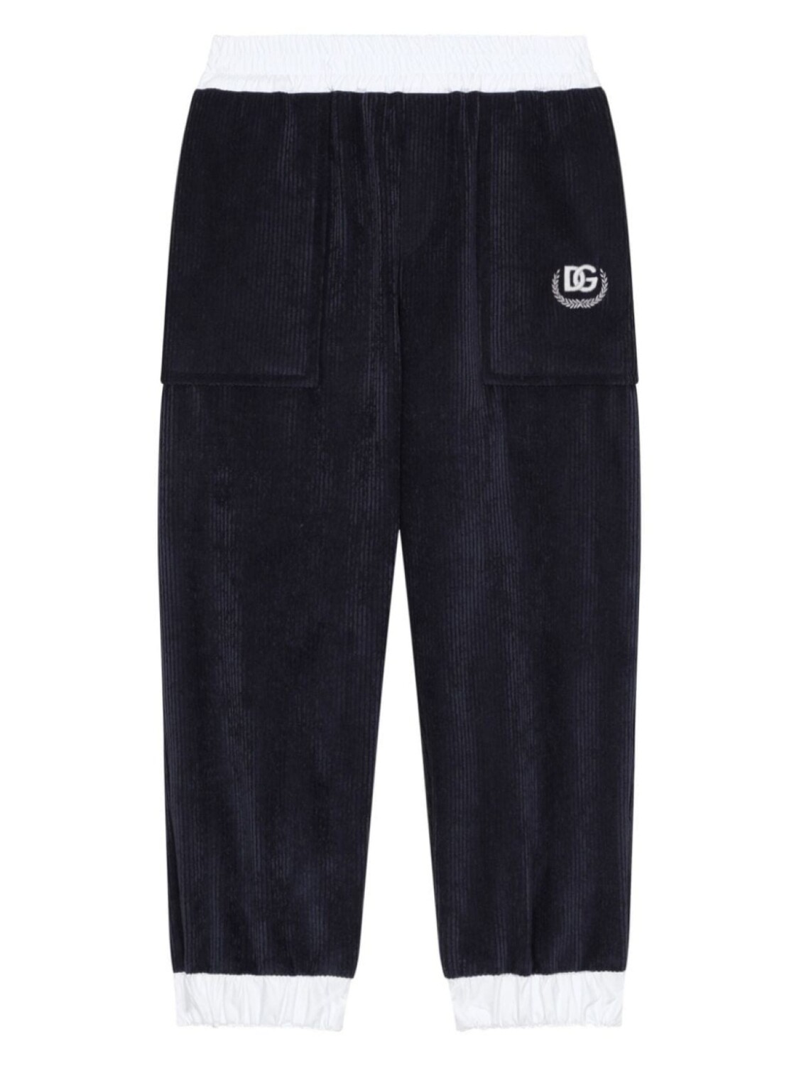 Dolce & Gabbana Kids вельветовые брюки с вышитым логотипом, синий
Dolce & Gabbana Kids вельветовые брюки с вышитым логотипом, синий