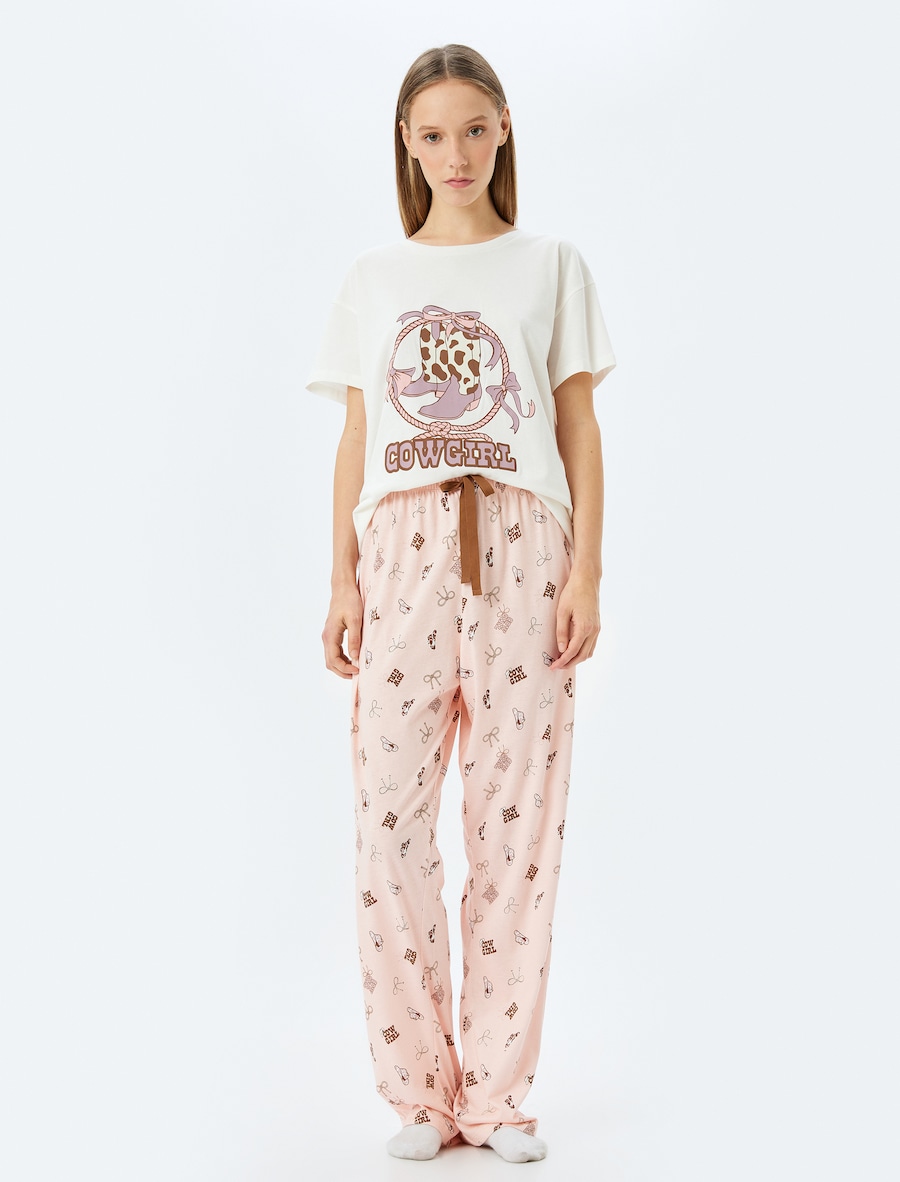 Пижама Koton, розовый/белый
Пижама Koton, розовый/белый