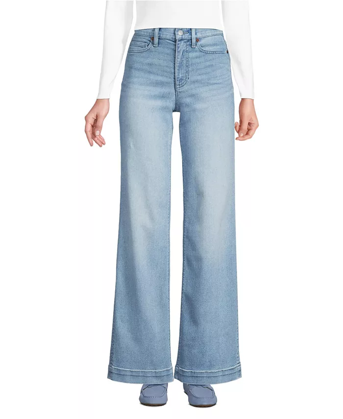 Женские джинсы Recover Plus Size с высокой талией и широкими штанинами синего цвета Lands' End, синий
Женские джинсы Recover Plus Size с высокой талией и широкими штанинами синего цвета Lands' End, синий