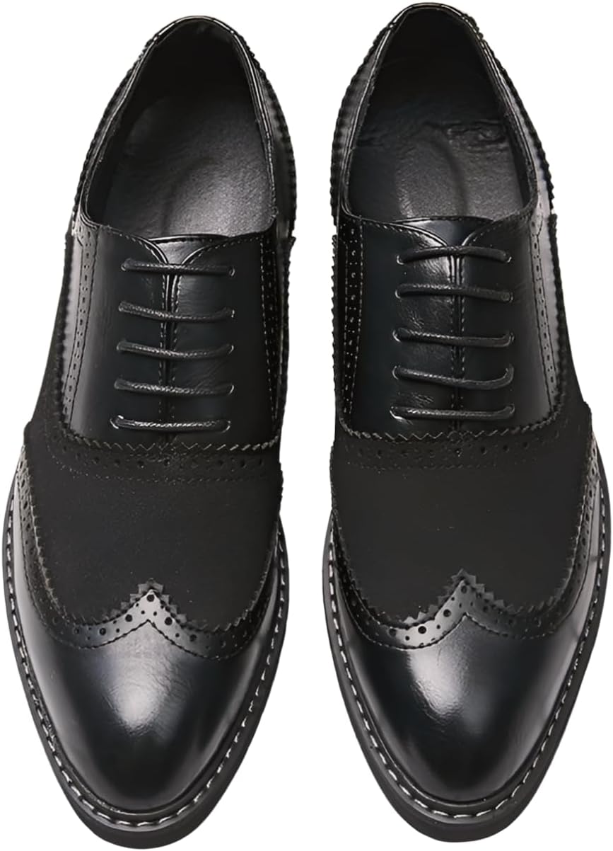 Мужские кожаные броги с винтажным крыловатым носком Santimon, оксфорды на шнуровке, деловые дерби, ретро обувь для мужчин, черный
Мужские кожаные броги с винтажным крыловатым носком Santimon, оксфорды на шнуровке, деловые дерби, ретро обувь для мужчин, черный