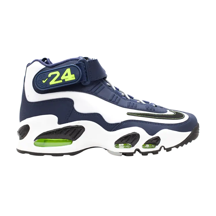Кроссовки Nike Air Griffey Max 1 GS 'Navy Volt', синий
Кроссовки Nike Air Griffey Max 1 GS 'Navy Volt', синий