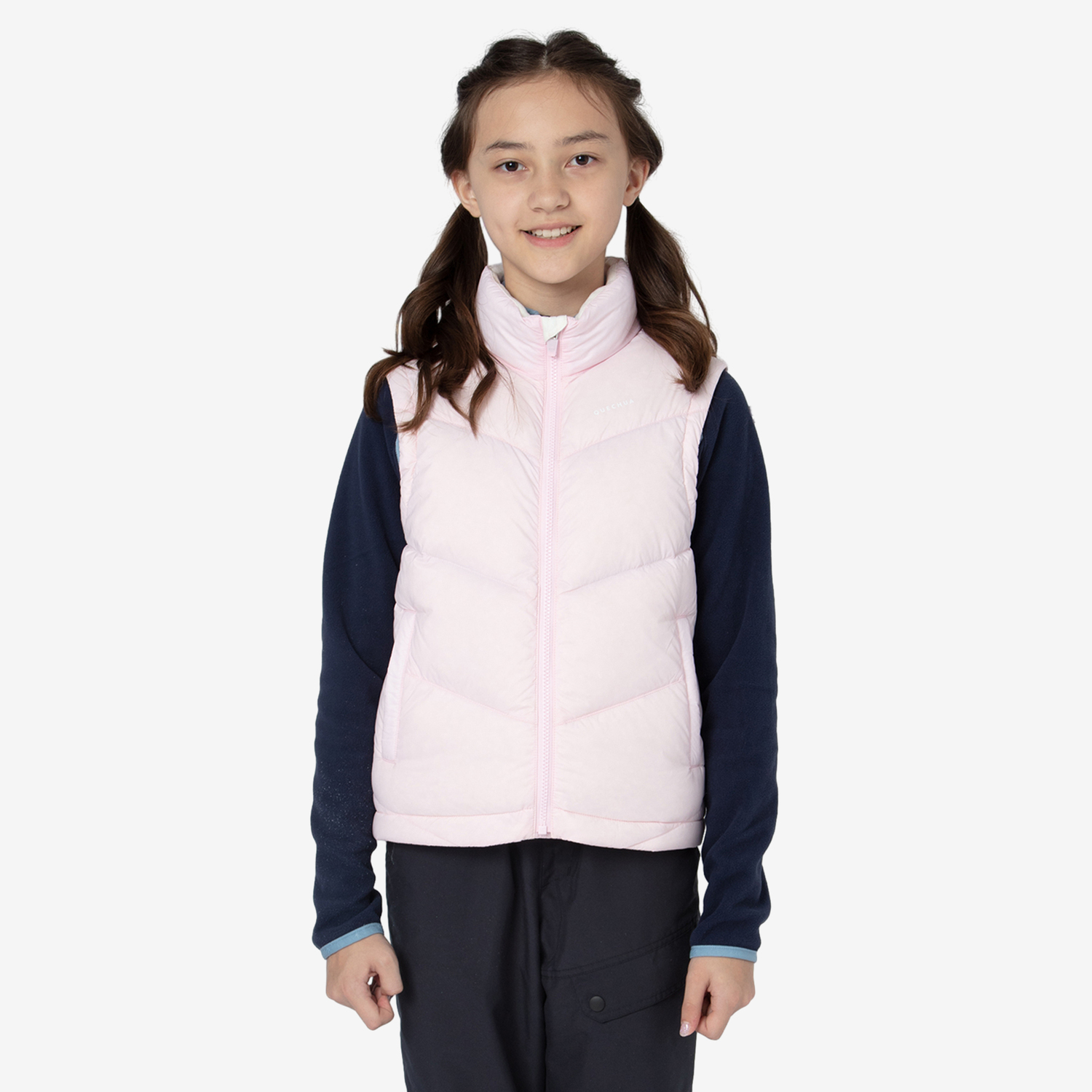 Детская женская горная пуховая жилетка Quechua MH550 розовая
Детская женская горная пуховая жилетка Quechua MH550 розовая