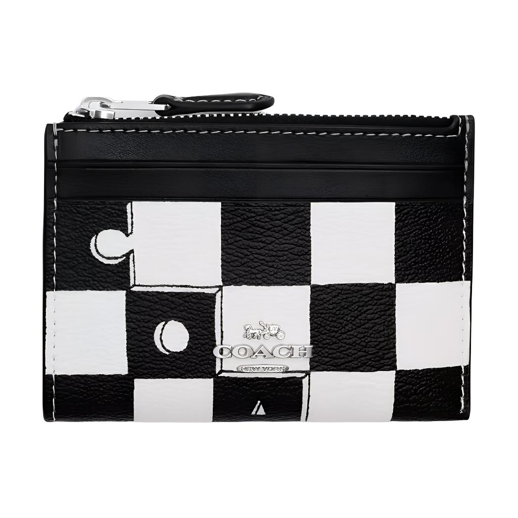 Печатный лакированный холст с гладкой кожей Держатель для документов миниатюрный женский черно-белый COACH
Печатный лакированный холст с гладкой кожей Держатель для документов миниатюрный женский черно-белый COACH