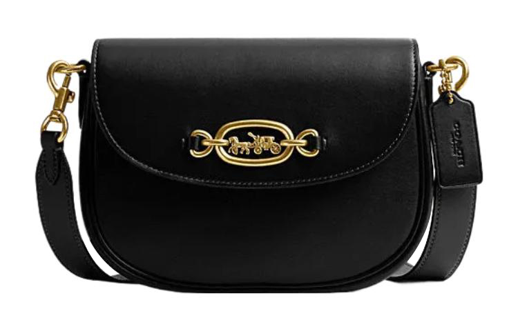 COACH Кожаная сумка-седло через плечо Harley Cow женская черная
COACH Кожаная сумка-седло через плечо Harley Cow женская черная