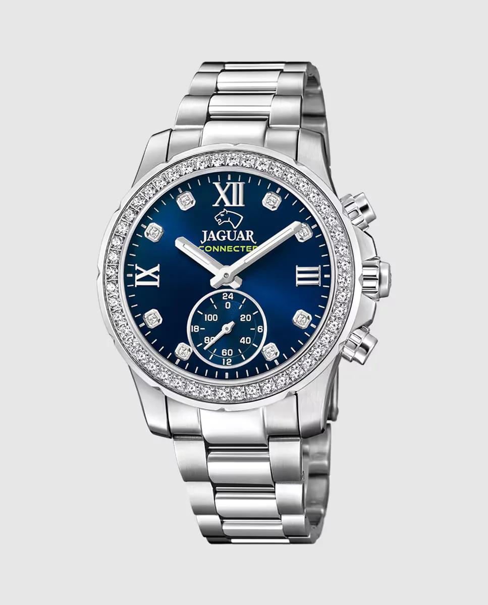 J980/3 Connected Lady женские часы из серебристой стали Jaguar, серебряный
J980/3 Connected Lady женские часы из серебристой стали Jaguar, серебряный