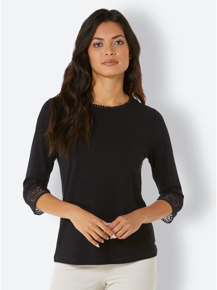 Рубашка с рукавами 3/4 черного цвета creation L
Рубашка с рукавами 3/4 черного цвета creation L