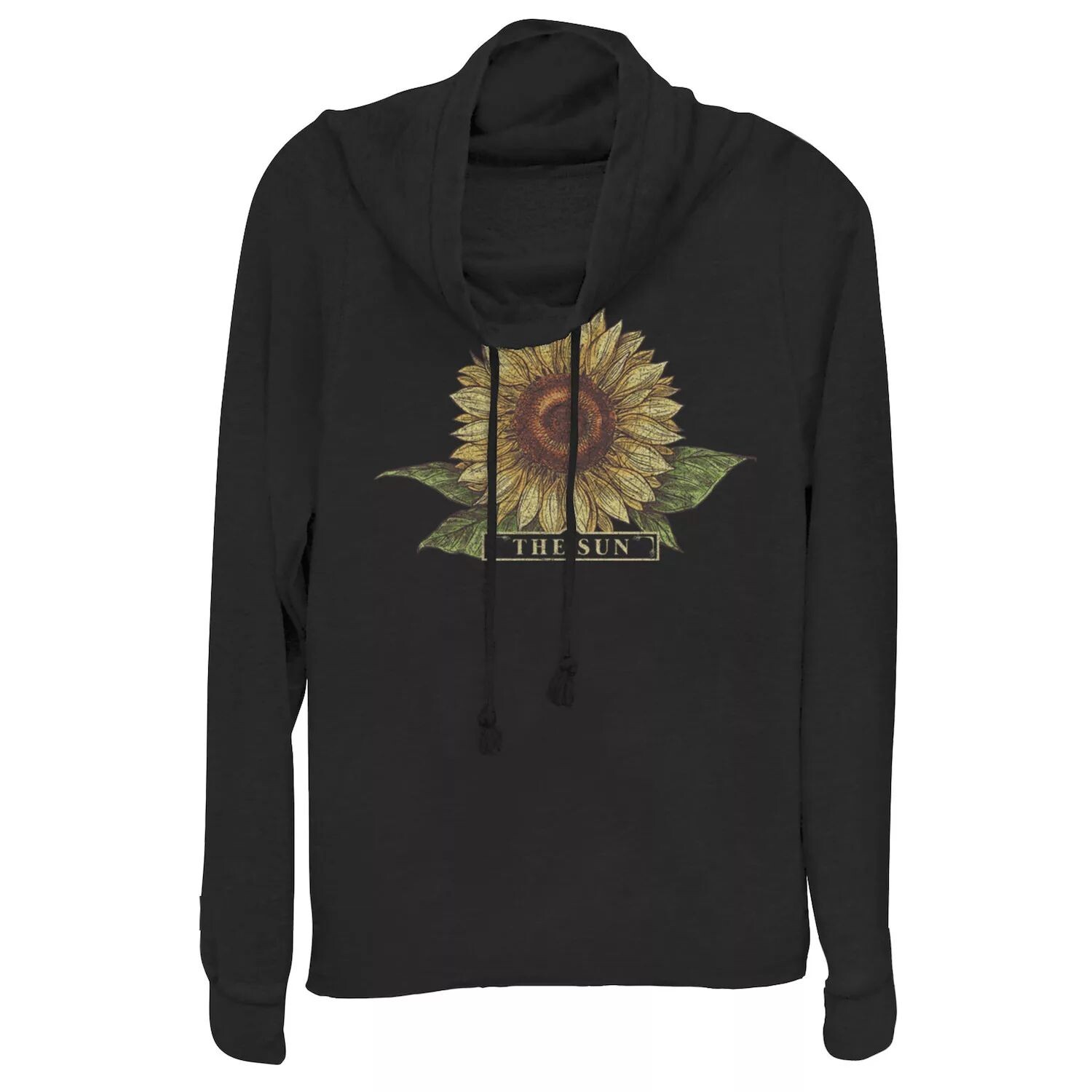 Пуловер с воротником-хомутом и подсолнухом для юниоров 
Пуловер с воротником-хомутом и подсолнухом для юниоров