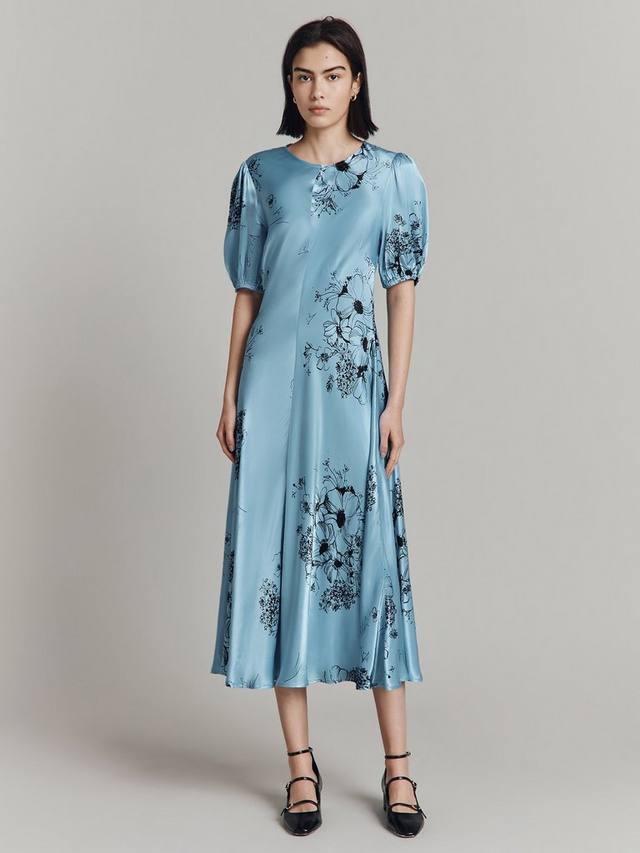 Платье миди с пышными рукавами paloma в цветочек Ghost, синий
Платье миди с пышными рукавами paloma в цветочек Ghost, синий